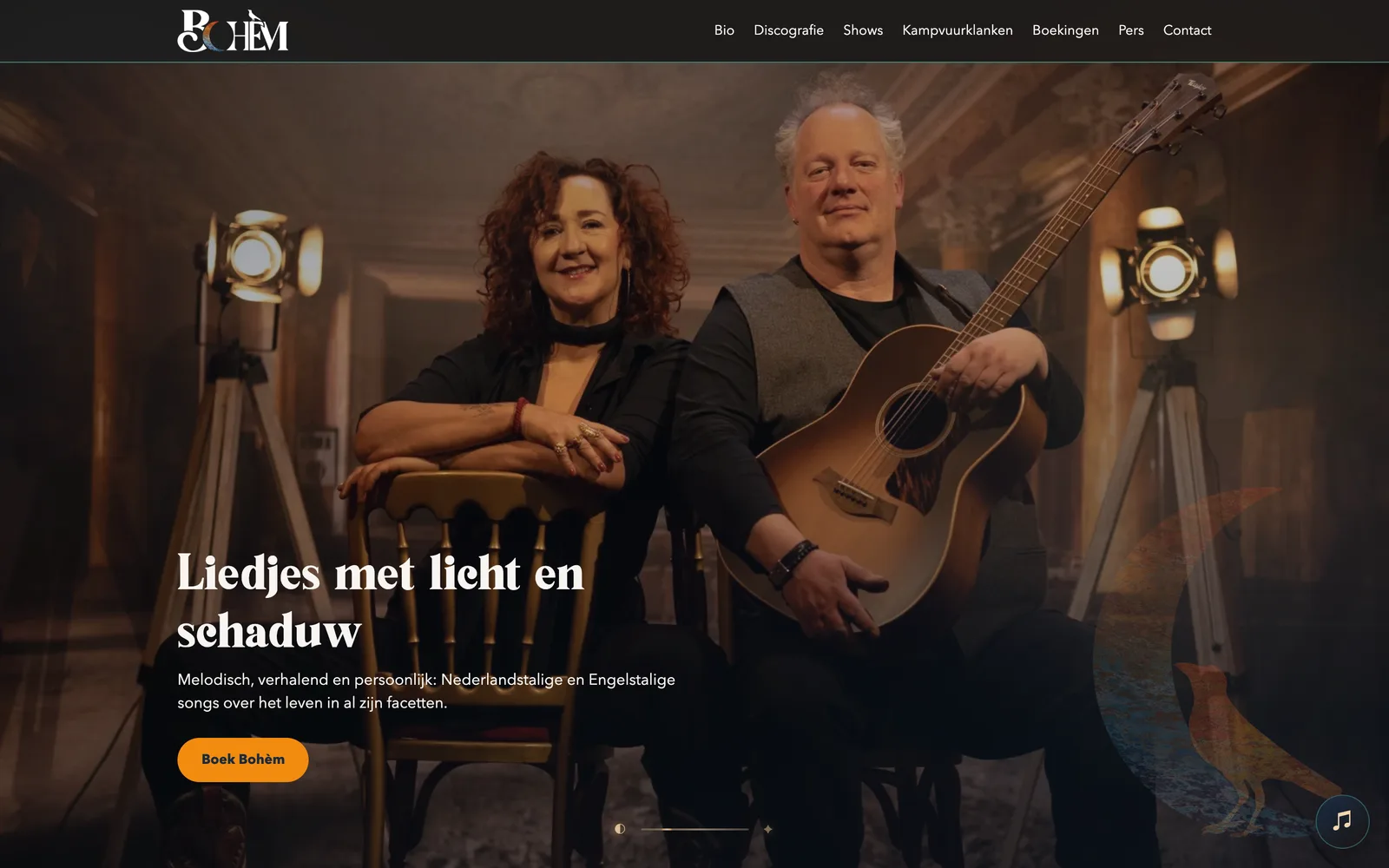 De website van Bohèm